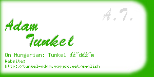 adam tunkel business card